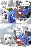  ... ?! blue_eyes blush ciriliko clothing comic creeper dialogue english_text equine female friendship_is_magic hair hat horse my_little_pony pink_hair pony princess_celestia_(mlp) princess_luna_(mlp) scarf slenderman snow snowball young 