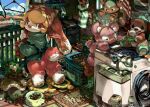  animal_slippers apron backwards_hat blonde_hair blue_apron brown_eyes bug building buttons cat clothes_hanger diaper dog floral_print furry green_hat green_shoes green_sweater hat highres koki_(ryoushikiha) laundry laundry_basket leaf mouse_(animal) non-web_source orange_fur original pawpads pet_food pink_fur plant rabbit rabbit_girl red_shirt rhinoceros_beetle rug shirt shoes slippers socks striped_clothes striped_fur striped_socks stuffed_animal stuffed_toy sweater teddy_bear tree turtle turtleneck turtleneck_sweater washing_machine white_hair yellow_slippers 