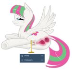  absurd_res alpha_channel anus bloss bloss_(artist) blossomforth_(mlp) blue_eyes cutie_mark equine female feral freckles friendship_is_magic fur gaping hair hi_res horse mammal my_little_pony pegasus plain_background pony pussy solo transparent_background tumblr two_tone_hair white_fur wings 