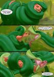  2012 anthro asphyxiation bodily_fluids choking coiling comic dialogue digital_media_(artwork) duo english_text female female_prey feral fur green_eyes group hair head_first head_in_mouth herpestid hi_res inkanyamba_(artist) jajuka larger_pred male male/female male_pred mammal mongoose nature_background open_mouth orange_body python remake reptile roma_(tacokurt) saliva scalie simple_background size_difference snake swallowing tail tears text vore yellow_eyes 