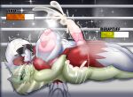  abs absurd_res anthro anthro_on_anthro areola arm_pull big_breasts big_penis bodily_fluids breasts butt canid canine claws competition digital_media_(artwork) duo erection felid feline fighting_ring from_behind_position fur gameplay_mechanics generation_7_pokemon generation_9_pokemon genital_fluids genitals green_body green_fur gui gynomorph gynomorph/gynomorph hair health_bar hi_res huge_breasts huge_penis humanoid_genitalia intersex intersex/intersex liko_(zora.fox) lycanroc mammal meowscarada midnight_lycanroc motion_lines muscular muscular_anthro muscular_gynomorph muscular_intersex nintendo nipples nude orgasm penetration penis pokemon pokemon_(species) prison_guard_position puffy_areola red_body rouphtiff_(zora.fox) sex sexual_competition sexual_fight smile stamina_bar tail thick_thighs throbbing throbbing_penis white_body white_fur wide_hips zadrex 