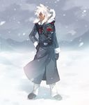  bad_id bad_pixiv_id baddap_sleed boots dark_skin dark_skinned_male gloves inazuma_eleven inazuma_eleven_(series) male_focus military military_uniform solo standing tousaki_umiko uniform white_hair 