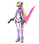  1girl absurdres adapted_costume aged_up alternate_costume alternate_hairstyle armored_boots assault_visor asymmetrical_dual_wielding blonde_hair body_armor bodysuit boots breasts chest_jewel ciel_(mega_man) commission commissioner_upload covered_navel cropped_jacket dual_wielding elbow_gloves energy_gun energy_sword forehead_jewel full_body gauntlets gloves gun high_heel_boots high_heels highres holding holding_energy_gun holding_gun holding_sword holding_weapon holster hood hood_down hooded_jacket jacket knee_boots long_bangs long_hair mechanical_ears mega_man_(series) mega_man_zx multiple_weapons non-web_source small_breasts solo sword thigh_holster thigh_strap transparent_background uta_guipiy weapon 
