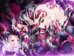  1girl amagi_mashiro anal anus armor ass blush boots breasts bukkake cape censored clenched_teeth cum cum_in_ass cum_in_pussy cum_on_ass cum_on_body cum_on_breasts cum_on_clothes cum_on_hair cumdrip double_penetration facial game_asset gloves grabbed_by_tentacles high_heels kumacchi long_hair magical_girl mosaic_censoring navel nipples non-web_source official_art prism_saber_frisia purple_eyes purple_hair purple_thighhighs pussy rape red_eyes restrained self-datamine shugo_seijo_prism_saber slime_(substance) small_breasts smile solo sweat teeth tentacle_sex tentacles thighhighs torn_clothes vaginal variant_set visual_novel_cg white_hair 
