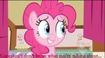  blue_eyes cupcakes dialogue english_text equine female friendship_is_magic hair horse long_hair my_little_pony pink_fur pink_hair pinkie_pie_(mlp) pony reaction_images smile solo 