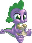  alpha_channel dragon eating food friendship_is_magic green_eyes kittehkatbar male my_little_pony plain_background purple_body sandwich sandwich_(food) scalie solo spike_(mlp) transparent_background 