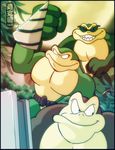  amphibian anthro battletoads belt drill eyewear flexing male muscles outside pecs pimple pimple_(battletoads) rash rash_(battletoads) smile sunglasses theoriginalmistajonz toad video_games zitz zitz_(battletoads) 