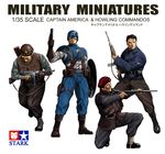  4boys beret boots cap captain_america dum_dum_dugan facial_hair gun hat highres james_buchanan_barnes james_montgomery_falsworth male male_focus marvel mcu multiple_boys mustache noq shield simple_background steve_rogers weapon weapons world_war_2 