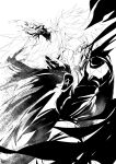  2boys antenna_hair asymmetrical_wings b999fnel bodysuit cape closed_eyes closed_mouth commentary cracked_skin dual_persona fire from_side gauntlets hair_between_eyes hand_on_another's_face hand_up happy highres honkai:_star_rail honkai_(series) hood hooded_cape long_sleeves male_focus monochrome multiple_boys phainon_(flame_reaver)_(honkai:_star_rail) phainon_(honkai:_star_rail) phainon_(khaslana)_(honkai:_star_rail) selfcest short_hair simple_background smile sun_symbol tearing_up wings yaoi 