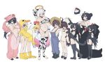  ! !! 6+girls absurdres ahoge alternate_breast_size_(larger) angry animal_costume animal_ears animal_print arm_warmers armpits arms_at_sides arms_behind_head ass bare_arms bare_legs bare_shoulders barefoot bell belly bikini bird bird_wings black_boots black_collar black_gloves black_hair black_leotard black_one-piece_swimsuit black_shoes black_thighhighs blonde_hair blue_eyes blue_hair blue_overalls blunt_bangs boots border bottle breasts bright_pupils brown_hair brown_hat cat_ears cat_tail chicken chicken_costume clear_(djmax) cleavage clenched_hand clothing_cutout collar commentary covered_navel cow_ears cow_horns cow_print cow_print_bikini cow_print_gloves cow_print_thighhighs cowbell cropped_shirt detached_collar diein_(djmax) djmax djmax_respect dot_nose dress drooling duck_costume egg elbow_gloves embarrassed eyepatch eyeshadow fail_(djmax) fake_wings flat_chest flat_color flying_sweatdrops frilled_one-piece_swimsuit frills from_behind from_side full_body fur_collar gloves grey_gloves grey_hair hair_between_eyes hair_bun hair_over_one_eye half-closed_eye half-closed_eyes halo hand_on_own_chest hand_up hands_up hat highleg highleg_one-piece_swimsuit highres holding holding_bottle holding_egg hood hood_up hooves horns huge_breasts jormungandr_(djmax) judgement_(djmax) large_breasts leaning_forward legs_apart legs_together lena_(djmax) leotard light_blush light_smile long_bangs long_hair long_sleeves looking_ahead low_twintails makeup medium_hair micro_bikini milk_bottle mole mole_on_breast multiple_girls naked_overalls navel neck_bell one-piece_swimsuit orange_eyes overalls parted_bangs parted_lips paw_pose pencil_dress pig_costume pig_ears pig_tail pink_bikini pink_hair play_(djmax) ponytail pout print_bikini print_gloves print_thighhighs raaaavi_x raised_inner_eyebrows red_eyes red_eyeshadow revision server_(djmax) sheep_horns shoes short_dress short_hair side_ponytail sideboob simple_background single_bare_leg skindentation sleeveless sleeveless_dress sleeves_past_fingers sleeves_past_wrists small_breasts smile snake snake_costume socks speech_bubble squiggle standing star-shaped_pupils star_(symbol) star_eyepatch straight_hair strapless strapless_dress straw_hat surprised sweat sweatdrop swimsuit symbol-shaped_pupils tail thick_eyebrows thighhighs thought_bubble tight_clothes toeless_legwear turtleneck turtleneck_leotard twintails typhos_(djmax) underboob_cutout v-shaped_eyebrows very_long_hair walking white_arm_warmers white_background white_border white_hair white_hat white_pupils white_socks wings x-shaped_pupils yellow_one-piece_swimsuit yellow_shoes zipper_pull_tab 