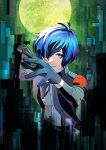  1258643753 black_gloves blue_eyes blue_hair commentary_request full_moon gekkoukan_high_school_uniform gloves grin looking_at_viewer megami_tensei moon persona persona_3 persona_3_reload reaching reaching_towards_viewer s.e.e.s school_uniform shirt short_hair smile teeth white_shirt yuuki_makoto_(persona_3) 