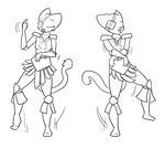  dancing feline female gangnam_style katia_managan khajiit mammal prequel sketch solo the_elder_scrolls unknown_artist video_games 