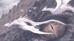  brown_scales claws cloud dashase dragon fantasy flying monster monster_focus no_humans original scales scenery signature slit_pupils tagme twitter_username white_dragon wyvern 
