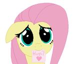  alpha_channel animated blue_eyes equine female fluttershy_(mlp) friendship_is_magic fur hair horse hug hugs looking_at_viewer mammal my_little_pony note pink_hair plain_background pony solo tomdantherock transparent_background yellow_fur 