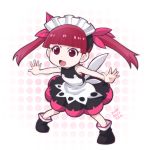  1girl child kemurikusa red_eyes red_hair rina_(kemurikusa) twintails 