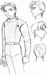  belt buttons gradius james_burton konami lowres male male_focus military short_hair sketch tall 