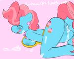  after_sex anthro anthrofied anus big_breasts blush breasts cum cutie_mark ear_piercing equine female friendship_is_magic hair horse mammal mrs_cake_(mlp) my_little_pony pegasus piercing pink_hair pony pussy rainbowclops solo wings 