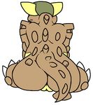  butt cyanzangoose female feral kangaskhan nintendo pok&#233;mon pok&eacute;mon pose pussy sitting video_games 