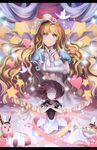  absurdres bad_id bad_pixiv_id blonde_hair blue_eyes brown_hair bunny cinderella cinderella_(grimm) dress dual_persona gloves highres hong long_hair musical_note squirrel star transformation 