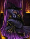  beak bird breasts cleavage clothed clothing crow danji-isthmus feathers female magic_user red_eyes skimpy solo witch 