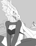 2026 3:4 anthro breasts claws clothed clothing digital_drawing_(artwork) digital_media_(artwork) dragon duo english_text fangs female frill_(anatomy) head_crest head_frill hi_res horn judy_(judy_anon) judy_anon mammal membrane_(anatomy) membranous_frill membranous_wings mythological_creature mythological_scalie mythology non-mammal_breasts nude nude_female pink_clothing pink_sweater pink_topwear reptile scales scalie simple_background sitting sketch stylus sweater tail tan_background teeth text tongue topwear underwear ventral_scales wings yellow_background