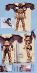  90&#039;s 90s armor goldar grifforzer lowres power_rangers sentai super_sentai sword weapon wings 