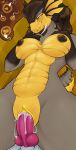 alien animal_genitalia animal_penis anthro arthropod arthropod_abdomen balls big_breasts blush bodily_fluids breasts canine_genitalia canine_penis claws cum cum_in_vagina cum_inside duo erection female female_penetrated frill_(anatomy) genital_fluids genitals hair head_crest helldivers hi_res impregnation insect knot knotted_penis kyuraema male male/female male_penetrating male_penetrating_female nipples nude penetration penile penile_penetration penis penis_in_vagina sex simple_background stalker_(helldivers) terminid thick_thighs tongue vaginal vaginal_penetration vulva wide_hips