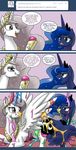  blue_hair butt comic crown cutie_mark dialog dialogue duo english_text equine eye_contact female feral friendship_is_magic frown gak hair horn horse john_joseco long_hair mammal my_little_pony pink_eyes pink_hair pony princess princess_celestia_(mlp) princess_luna_(mlp) royalty sibling sisters slime smile sticky text tiara tumblr wing_boner winged_unicorn wings 