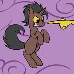  animated bitterplaguerat black_hair claws discord_(mlp) draconequus duo equine feral friendship_is_magic hair hooves horn horse loki long_hair loop male mammal mane my_little_pony open_mouth pony red_eyes teeth unicorn 