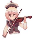  bad_id bad_pixiv_id blonde_hair cream_(nipakupa) instrument looking_at_viewer lunasa_prismriver simple_background smile solo touhou violin white_background 