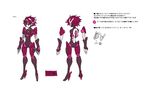  android boots breasts concept_art disgaea headphones high_heel_boots high_heels mecha red_eyes robot_girl translation_request 