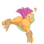  ? ?? anus bestiality butt cub duo equine female feral friendship_is_magic fur hair horse human interspecies looking_back mammal my_little_pony orange_fur pegasus plain_background pony purple_eyes purple_hair pussy rigi scootaloo_(mlp) spread_legs spreading white_background wings young 