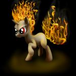  angry black_background equine female feral fire fire_hair friendship_is_magic fur horn horse mammal mustakrakish my_little_pony plain_background pony red_eyes solo tres-apples twilight_sparkle_(mlp) unicorn white_fur 