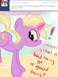  blonde_hair blush cutie_mark english_text equine female hair horn horse magic mammal my_little_pony panicake pony question solo text tumblr unicorn 