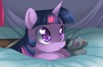  bed clasherz crenair cute doll equine female feral friendship_is_magic fur hair horn horse mammal my_little_pony pony purple_eyes purple_fur smartypants_(mlp) solo twilight_sparkle_(mlp) two_tone_hair unicorn young 