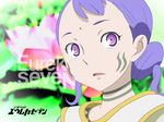  eureka_seven eureka_seven_(series) purple_eyes purple_hair sakuya_(eureka_seven) solo tattoo twintails vector_trace wallpaper 