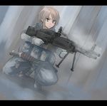  bad_id bad_pixiv_id copyright_request gloves gun load_bearing_vest m60 machine_gun military military_operator rain sigama solo weapon 