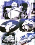  gundam hangar helmet long_hair loran_cehack mecha official_art oldschool pilot pilot_suit production_art scan science_fiction space_craft starfighter syd_mead traditional_media turn_a_gundam turn_a_gundam_(mobile_suit) turn_x 