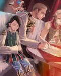  artist_request balflear bar basch_fon_ronsenburg closed_eyes final_fantasy final_fantasy_xii larsa_ferrinas_solidor male_focus map multiple_boys sleeping 