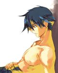 akutsu_(yuumi) blue_hair lowres male_focus muscle shirtless simon solo tengen_toppa_gurren_lagann 