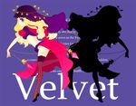  anzu_(pixiv) blonde_hair character_name odin_sphere pearl purple_eyes solo star thighhighs velvet_(odin_sphere) 