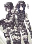  army asakura_ryouko gun military nagato_yuki suzumiya_haruhi_no_yuuutsu weapon 