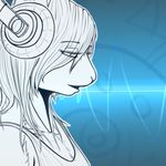  ami anthro bust cute female fur hair headphones mammal oonami rodent simple_background sketch solo squirrel tuft 