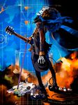  afro brook cane electric_guitar english guitar hat highres instrument male_focus one_piece pomodorosa revision skeleton skull solo 