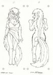  clothed clothing female hindpaw james_m_hardiman looking_at_viewer lori_(jmh) mammal monochrome nude paws sketch skimpy skunk solo tongue tongue_out 
