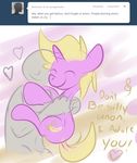  anon cutie_mark duo english_text equine eyes_closed female horn horse hug mammal my_little_pony original_character panicake pony text tumblr unicorn 