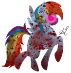  cutie_mark equine female feral friendship_is_magic hair horse mammal multi-colored_hair my_little_pony pegasus pink_eyes pony rainbow_dash_(mlp) rainbow_hair simple_background solo wings 