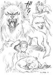 canine cloth fur human male mammal terry terry_cloth toriko unknown_artist wolf 