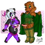  anthro bear chris_sutor cobalt crossdressing duo gay male mammal panda 