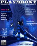  blue_fur blue_hair butt cover_page cutie_mark english_text equine female feral friendship_is_magic fur hair horn horse junglepony mammal my_little_pony panties parody playboy playbrony pony princess princess_luna_(mlp) royalty solo text underwear w1kk3d winged_unicorn wings 